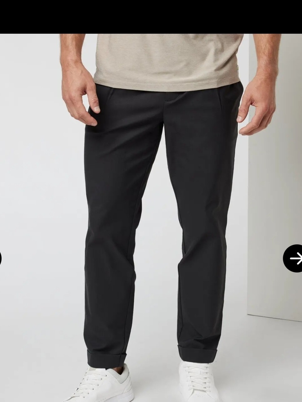 Vuori Men's Dark Gray Stretch Chinos